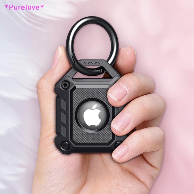 Vỏ Bảo Vệ Hộp Đựng Tai Nghe Apple Airtag Bằng TPU Chống Sốc Kèm Móc Khóa Tiện Lợi