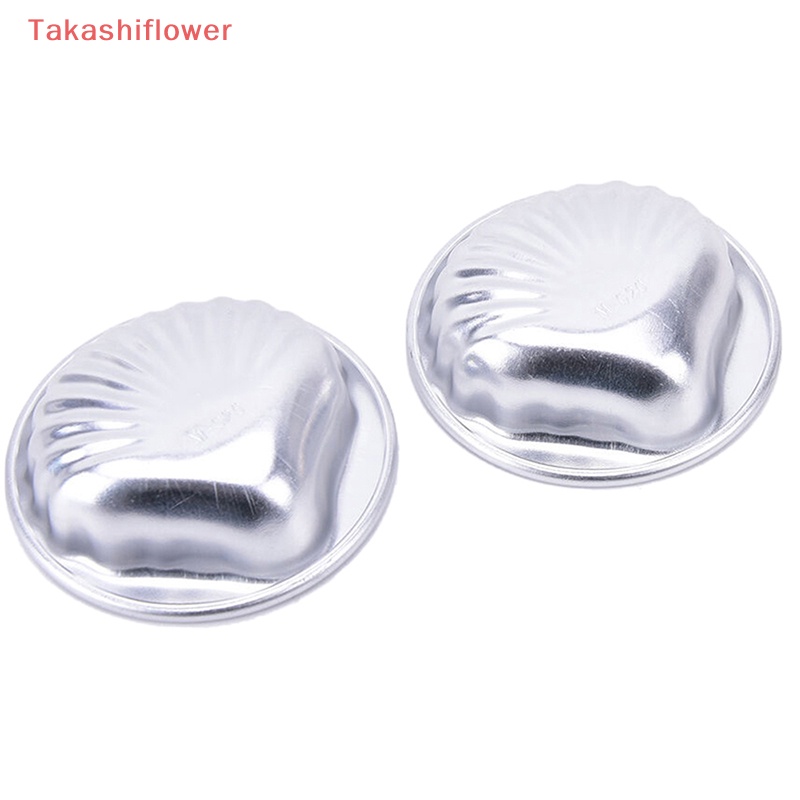 Set 5 Khuôn Làm Bánh Thủ Công Bằng Hợp Kim Nhôm Hình Vỏ Sò