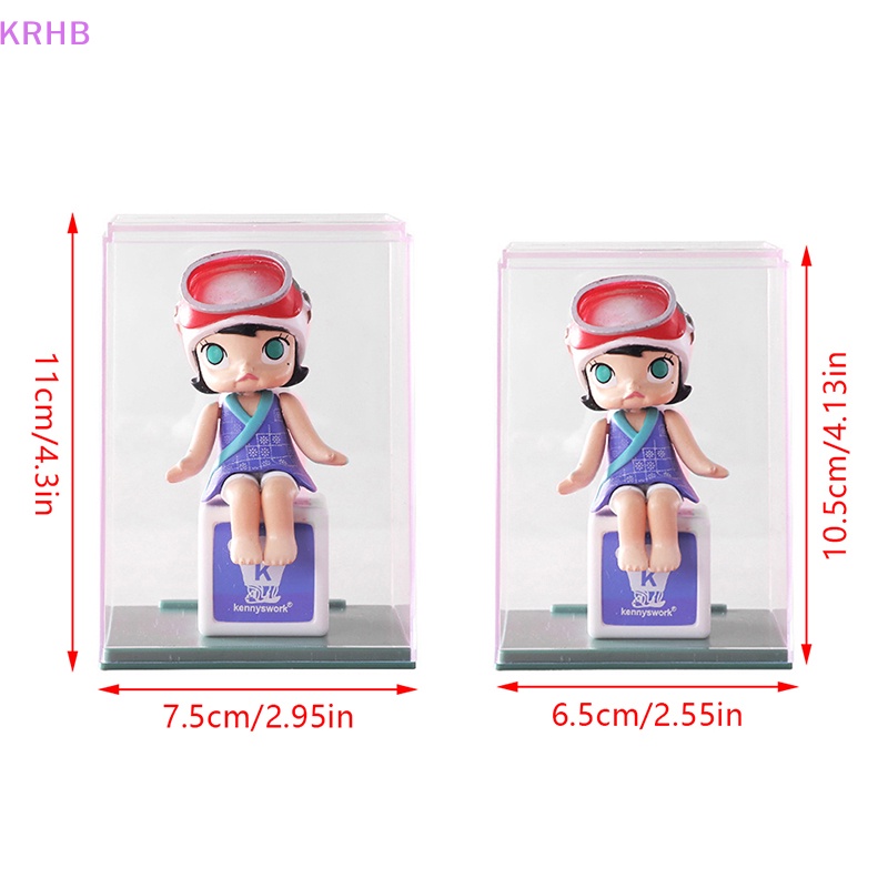 1 Hộp Trưng Bày Mô Hình Búp Bê Chống Bụi Trong Suốt Mới