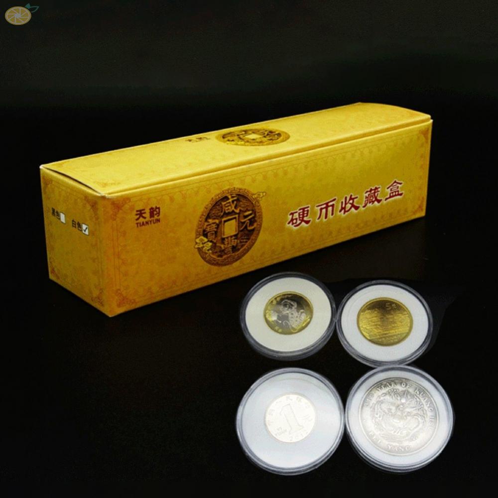 【VARSTR】Store and Display Your Coins with Clear Plastic Coin Holder Capsules - 10/25 Pack