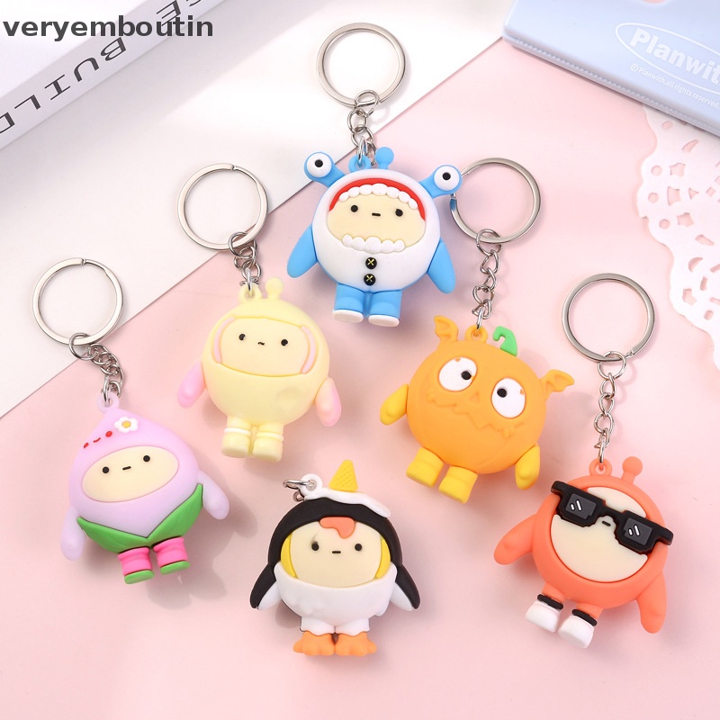 Móc Khóa Hình Búp Bê Hoạt Hình Bằng Silicon Dễ Thương