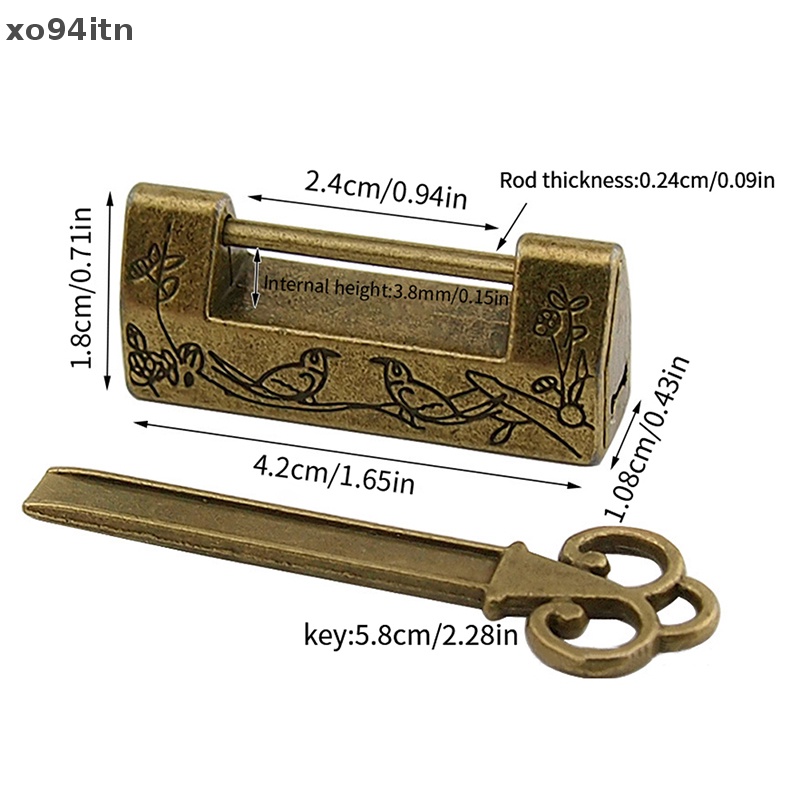 Ổ Khóa Bằng Hợp Kim Kẽm Phong Cách Trung Hoa Cổ Điển