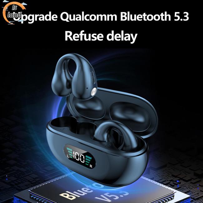 [IS] Tai Nghe Thể Thao Kẹp Tai Không Dây Bluetooth Chống Tiếng Ồn Có Thể Điều Chỉnh Âm Lượng