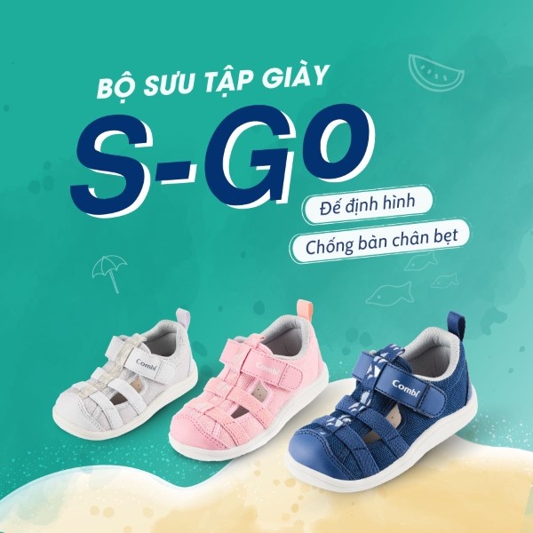 Giày Combi S-Go đế định hình A2301 màu ghi