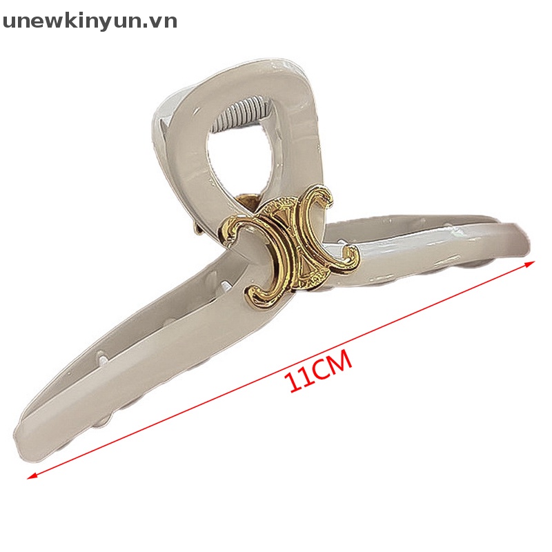 Kẹp Tóc Xoăn Hình Cá Mập Lớn Phong Cách retro Thanh Lịch Cho Nữ