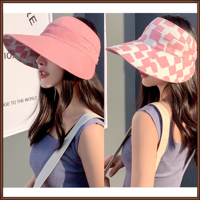 Mũ Rộng Vành Hở Chóp Chống Tia Uv Thời Trang Đi Biển Mùa Hè Bảo Vệ Cho Nữ