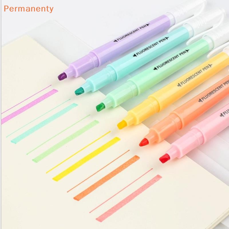 Set 6 Bút Dạ Quang Hai Đầu Độc Đáo Tiện Dụng