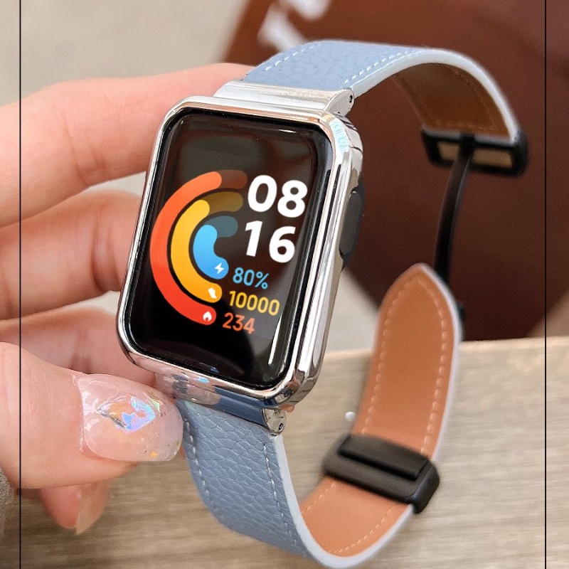 Dây Đeo Bằng Da Có Khóa Cho Đồng Hồ Thông Minh Redmi Watch 3 2 Lite / Mi Watch Lite