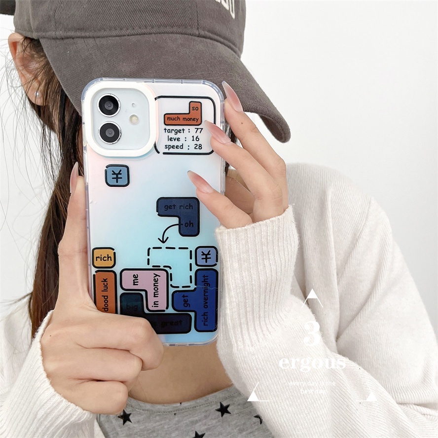 Ốp Điện Thoại Mềm Chống Sốc Màu Gradient Cho IPhone 14 13 12 11 Pro Max SE2020 X XR Xs Max 7 8 Plus