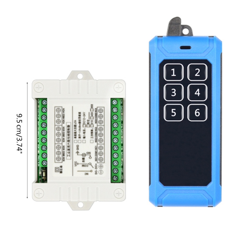 Rơ Le Điều Khiển Từ Xa Alli 315Mhz 433Mhz RF 12V-36V 6CH 6 Chiều