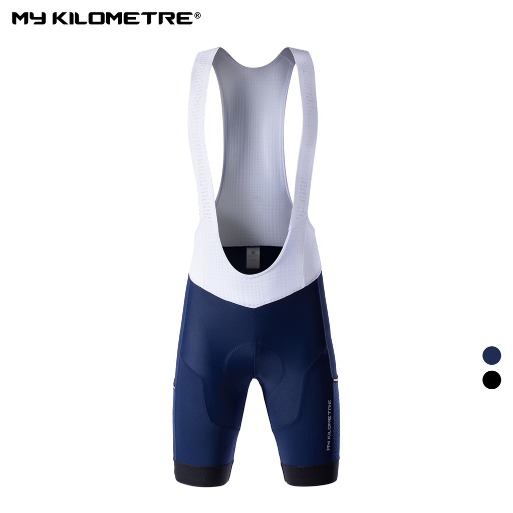 Quần Yếm Đi Xe Đạp Có Đệm Lót Size XS-2XL Màu Đen / Xanh Dương Cho Nam