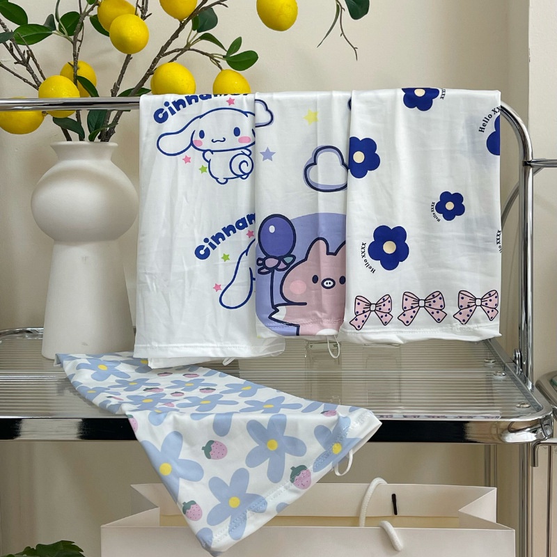 Găng Tay Chống Nắng Vải Lụa Lạnh In Hoạt Hình Dễ Thương Thời Trang Mùa Hè Cho Nữ