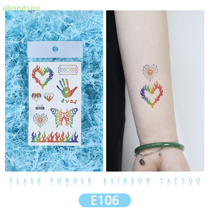 Hình Xăm Dán Tạm Thời Chống Nước Họa Tiết Sọc Rằn Ri Độc Đáo