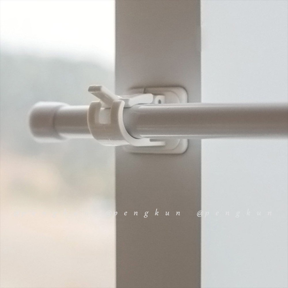 Set 2 Móc Treo Rèm Nhà Tắm 3M Kèm Kẹp Cố Định Tiện Dụng