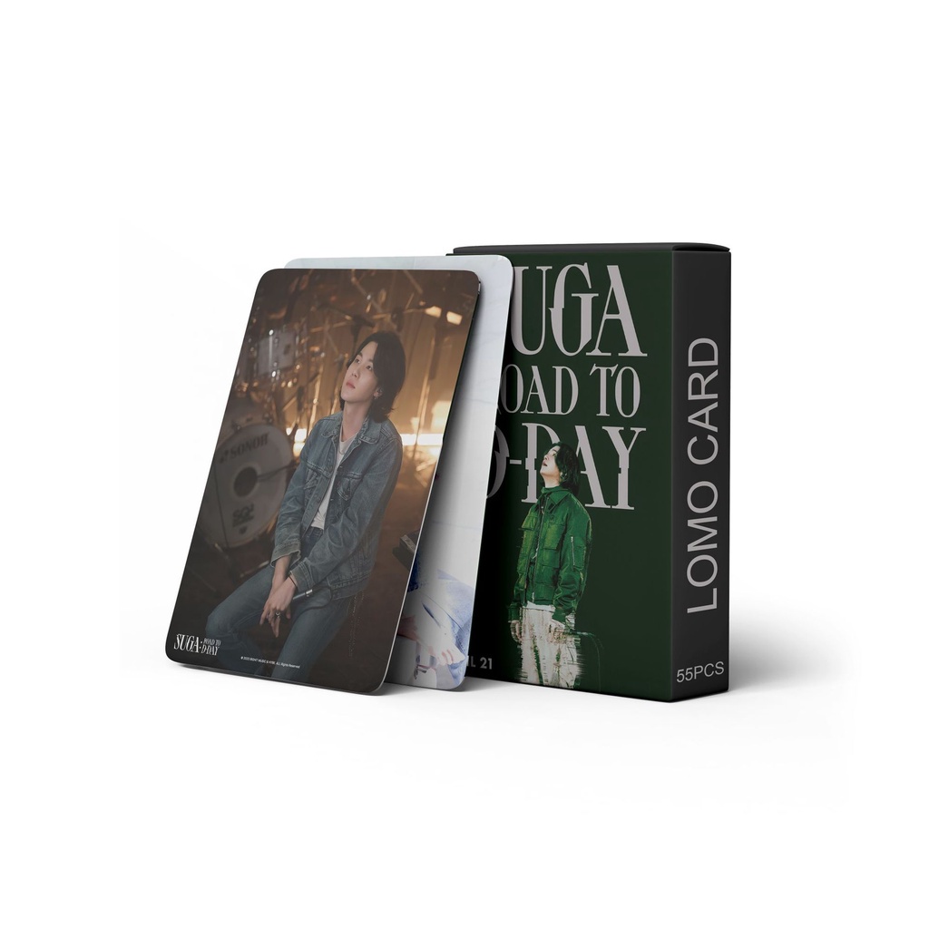 Hộp 55 Ảnh Lomo Card YOONGI SUGA AGUST D TOUR Photo card