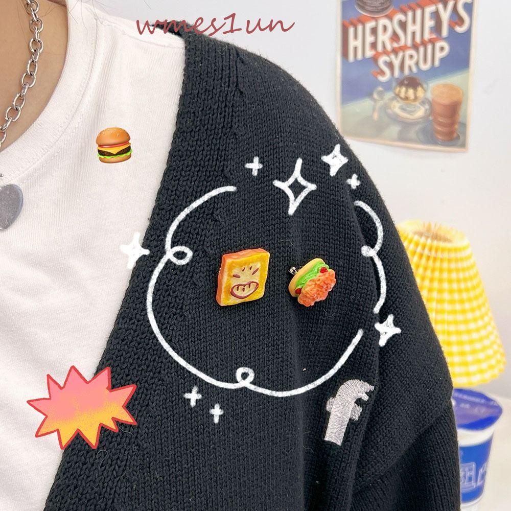 Ghim Cài Áo Trang Trí Hình Thức Ăn Hot Dog Dễ Thương 15H