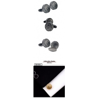 Khắc cổ bạc hy lạp mô hình hoàng gia cufflinks high-end suit áo sơ mi tùy chỉnh pháp cuff cufflink
