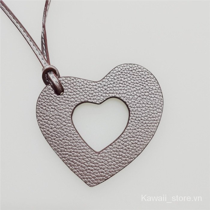 Hàng Mới Về!}Móc Khóa Túi Xách Da Pu Hình Trái Tim Xinh Xắn