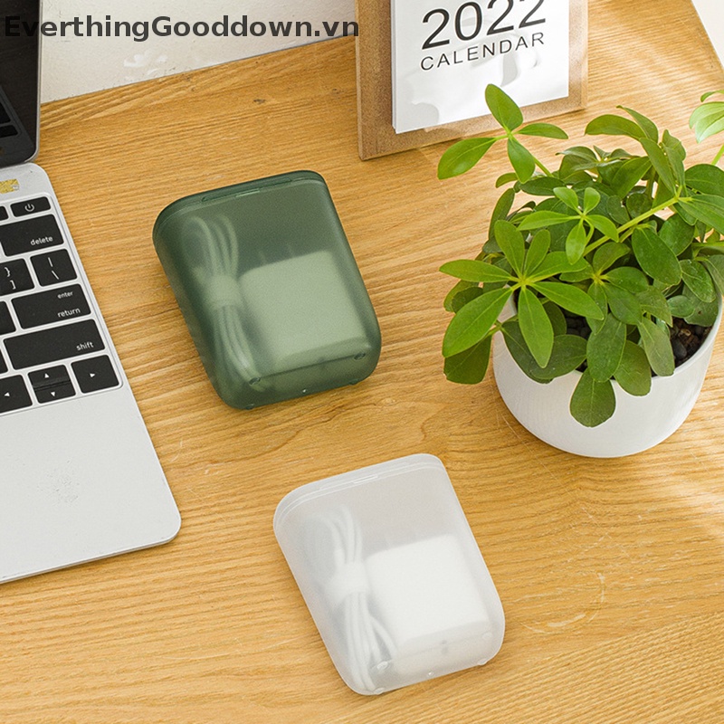 Everthinggooddown Hộp Đựng Dây Cáp Tai Nghe Trang Sức Đồng Xu Đi Du Lịch vn