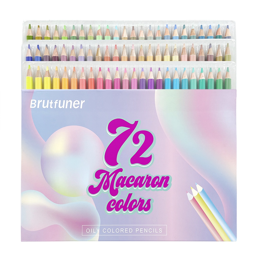 Set 72 Bút Chì Màu Macaron Mềm Mại Dành Cho Học Sinh JO361