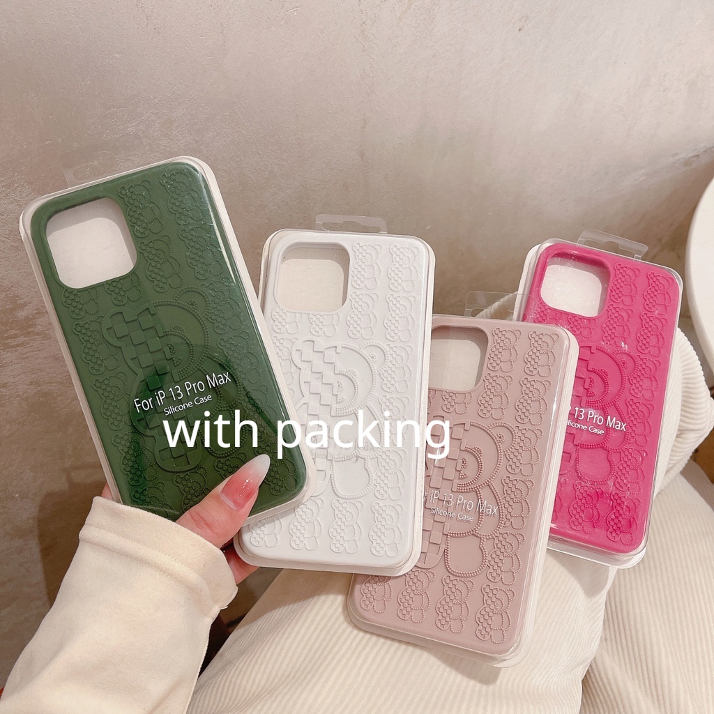 Ốp Điện Thoại Silicon Dẻo In Hình Gấu Violent Sang Trọng Có Viền Bảo Vệ Camera Cho iPhone 14 13 12 11 Pro MAX 14PLUS