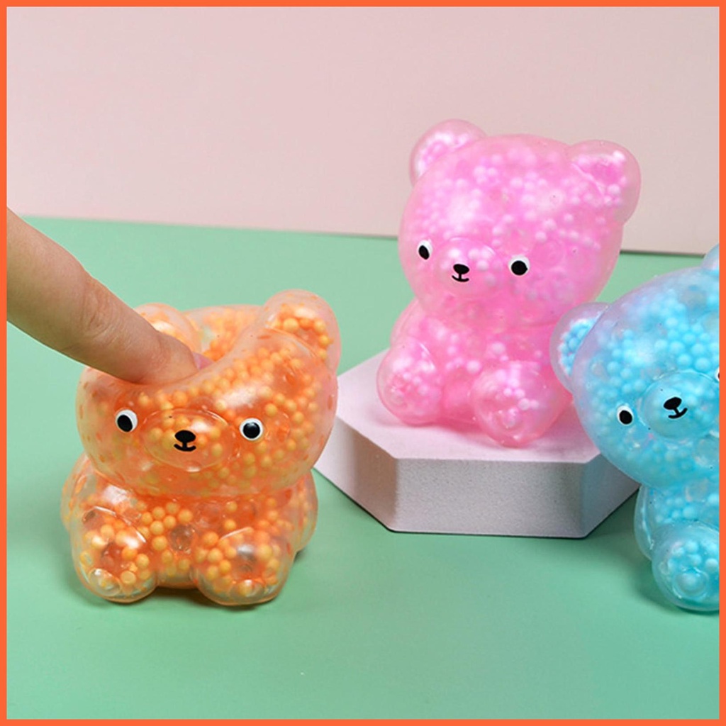 Đồ Chơi Nắn Bóp Đàn Hồi Giảm Stress Hình Gấu