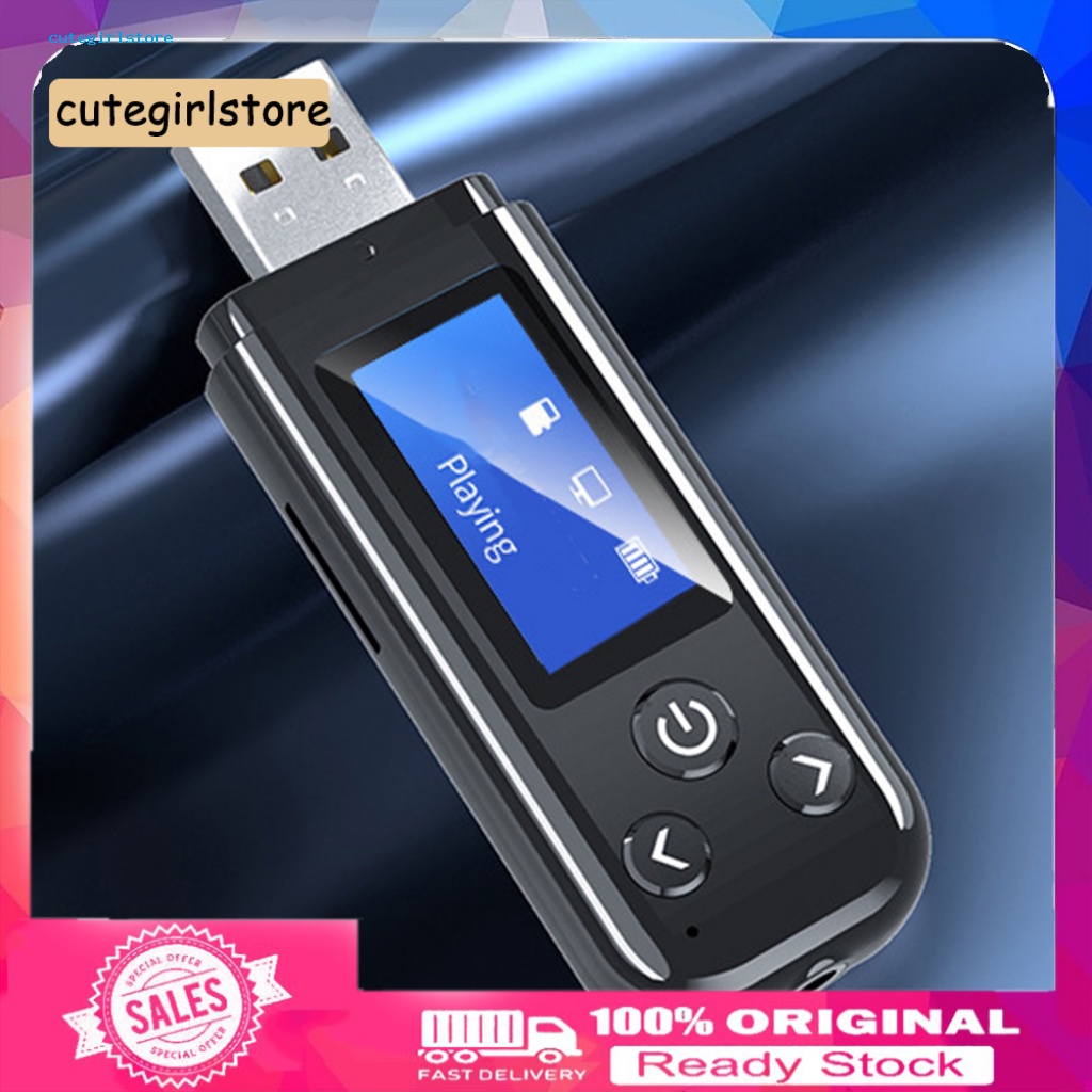 Thiết Bị Thu Phát Tín Hiệu Âm Thanh K15-Pro Bluetooth 5.0 2 Trong 1 Có Màn Hình 3.5mm AUX Cho Loa
