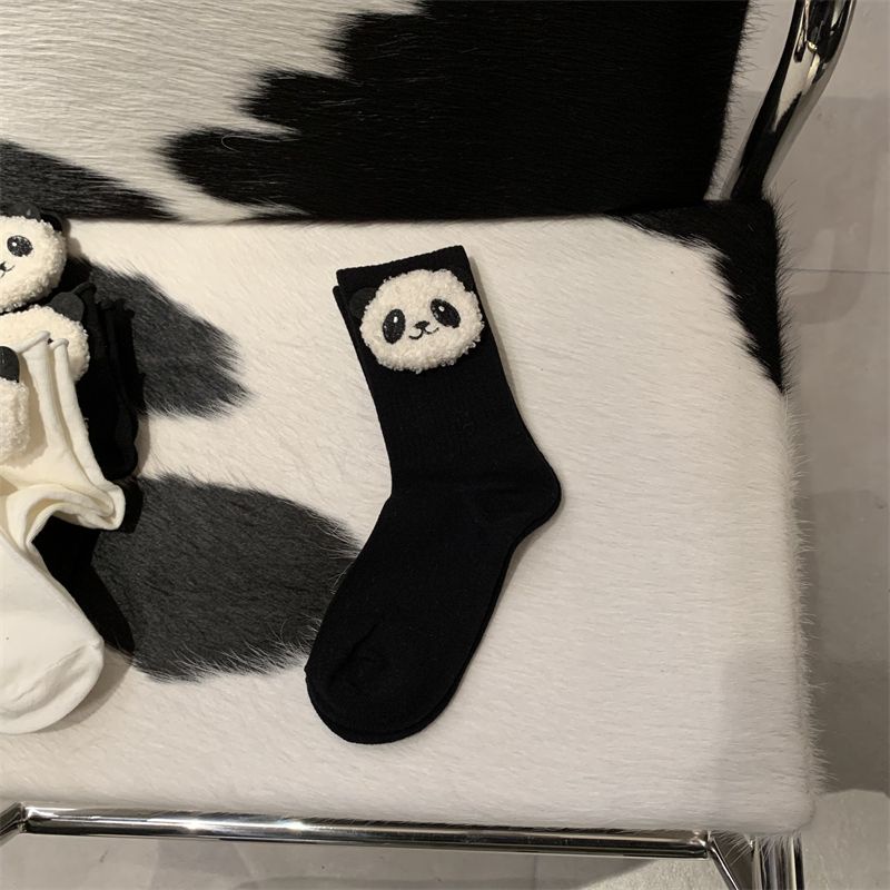 [Vớ Cotton Gấu Trúc Hoạt Hình Bằng Vải Bông Dễ Phối Đồ Thời Trang Xuân Hè Dành Cho Bạn Nữ