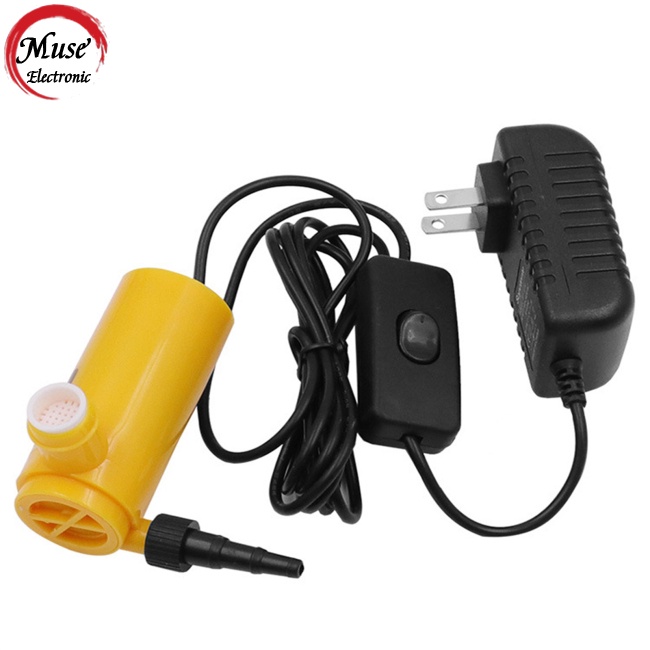 Máy Bơm Nước Mini 12v Đầu Ra 6 / 8 / 10mm Dài 10m Có Rãnh Nâng Tiện Dụng