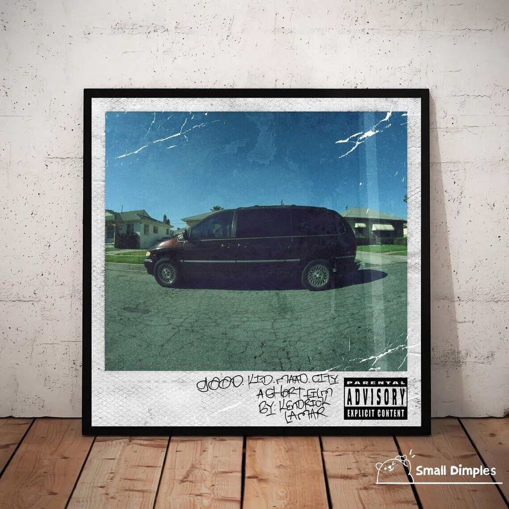 Kendrick Lamar Good Kid Maad City Album Nhạc Bìa Poster Canvas Nghệ Thuật In Trang Trí Nhà Cửa Tranh