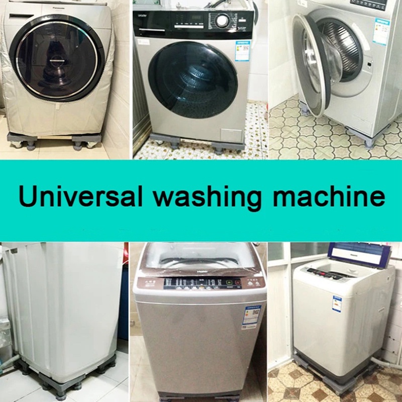 Giá Đỡ Máy Giặt / Tủ Lạnh Có Bánh Xe Di Động Tùy Chỉnh Tiện Dụng Cho Nhà Bếp /