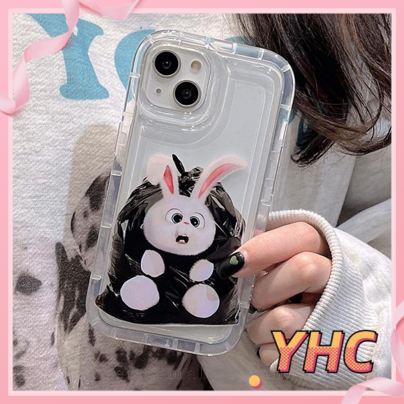 Ốp Lưng iPhone Túi rác, túi khí thỏ, vỏ điện thoại chống rơi, vỏ mềm trong suốt giảm chấn Cho Iphone 6 / 6S / 6splus / se / 7 / 7plus / 8 / 8plus / X / xs / xsmax / 11 / 12 / 13 / 14 / Plus / pro max-736