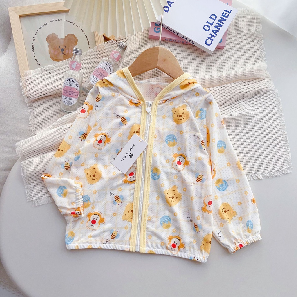Luckycandy Áo Khoác Chống Nắng Tay Dài In Họa Tiết Hoạt Hình Thời Trang Mùa Hè Cho Bé Trai Và Gái
