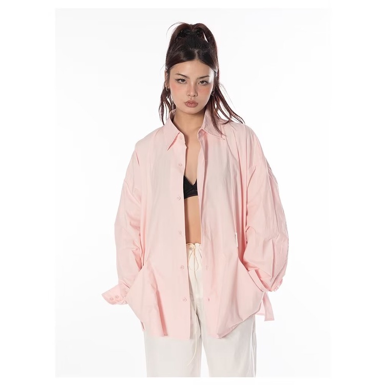 Áo Sơ Mi Tay Dài In Họa Tiết Tranh Sơn Dầu Phong Cách Đường Phố Trẻ Trung Thời Trang Xuân Thu Cho Nam Và Nữ