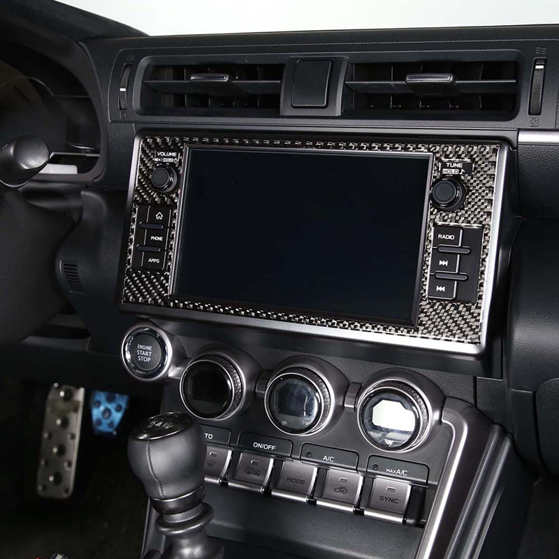 1 Miếng Dán Bảng Điều Khiển Trung Tâm Bằng Sợi Carbon Mềm Cho Subaru BRZ 2022