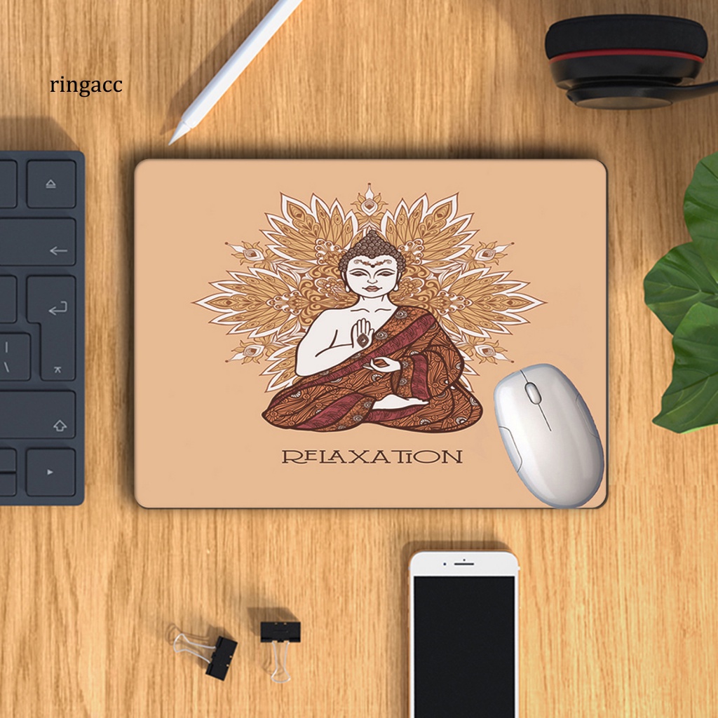 Tấm Lót Chuột Và Bàn Phím Máy Tính Bằng Cao Su Siêu Mỏng Chống Trượt Hình Sừng Hươu Sáng Tạo Tiện Dụng