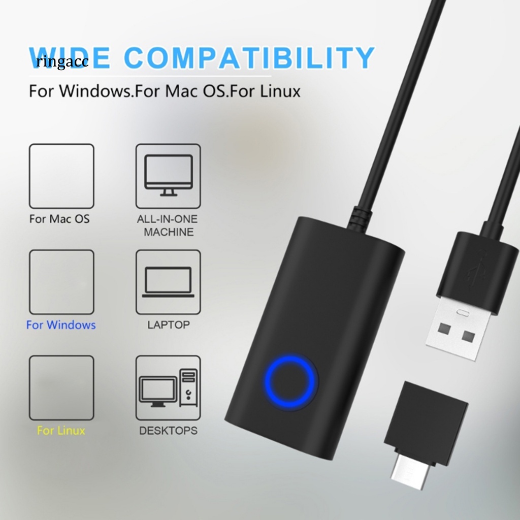 Chuột RGA Kết Cấu Type-C Màu Đen Chống Ngủ Cho Máy Tính 2 Trong 1