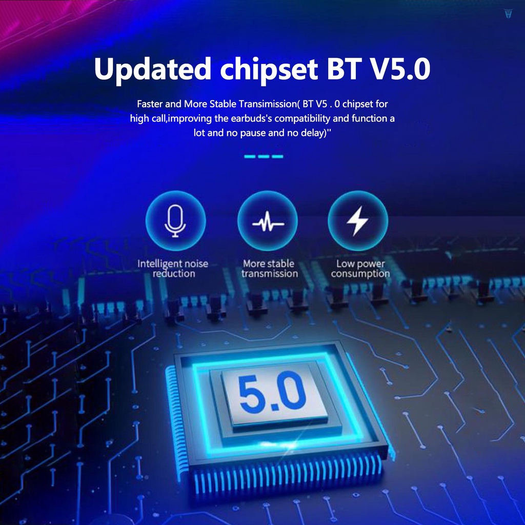 Tai Nghe Nhét Tai Không Dây XG12 BT5.0 Mini Giảm Tiếng Ồn Có Micro Tiện Dụng