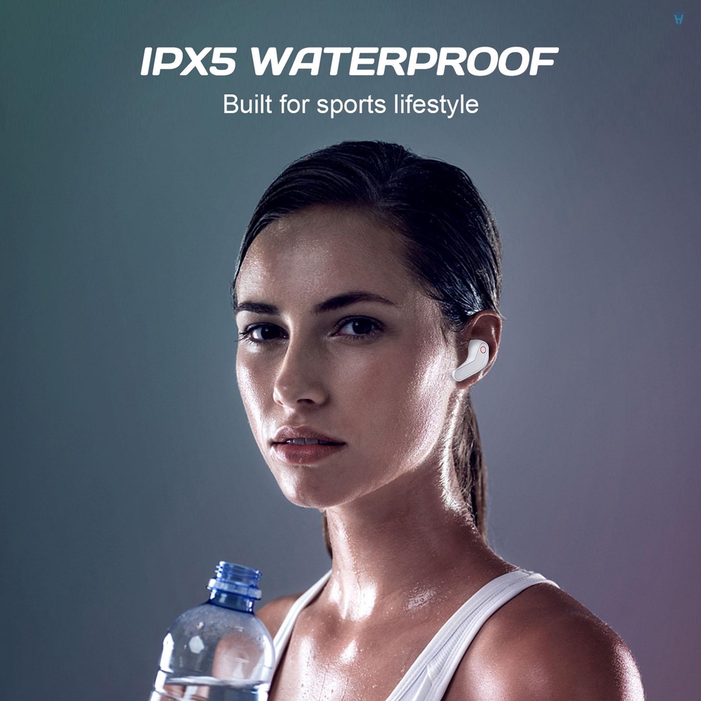 Tai Nghe Nhét Trong T15 TWS Bluetooth 5.0 Không Dây Điều Khiển Cảm Ứng Chống Thấm Nước IPX5 Tích Hợp Mic Pin Sạc 400mAh