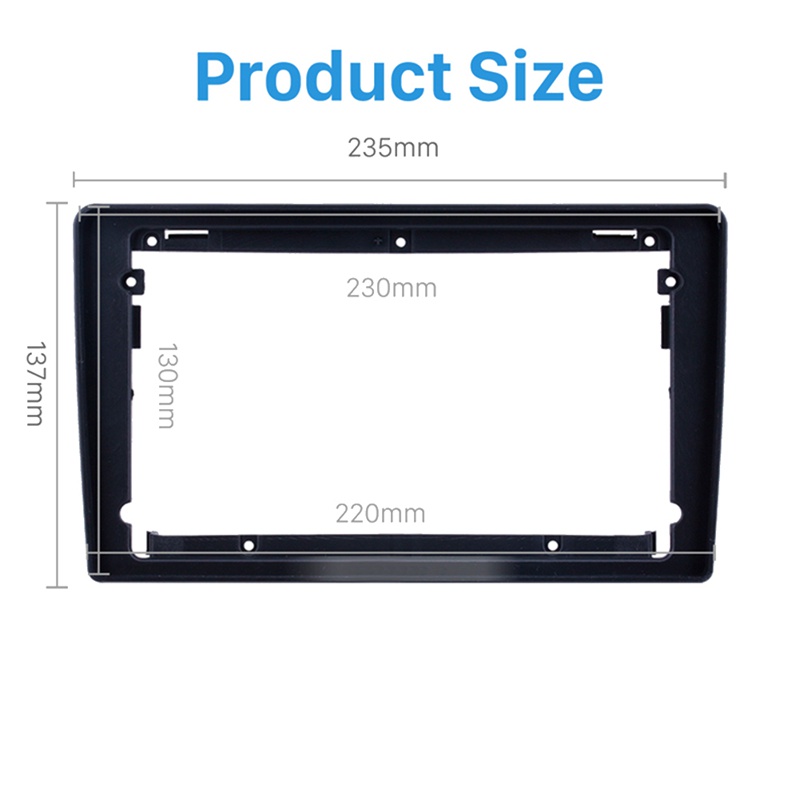 Điều khiển ô tô 2Din 9 Inch Fascia Audio Frame Bảng điều khiển âm thanh nổi Radio cho Lada Granta 2011-2017 Fascia Frame