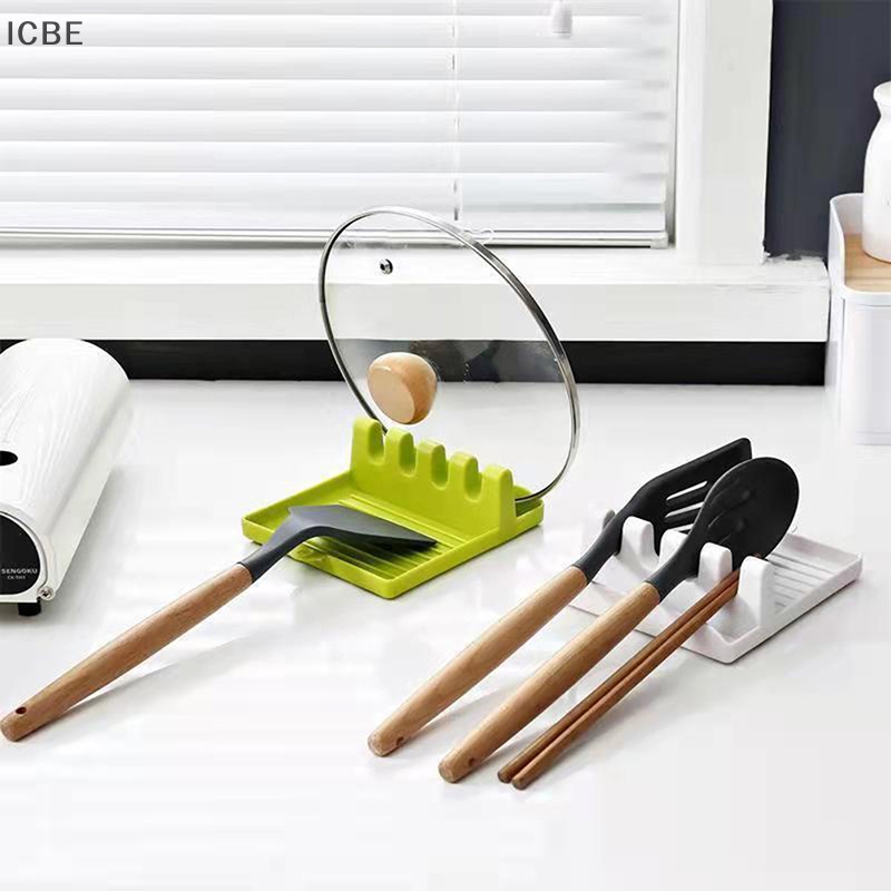 Giá Đỡ Dụng Cụ Nấu Ăn Chống Trượt Có Đệm Lót Muỗng Nĩa Nhỏ Giọt Cho Nhà Bếp
