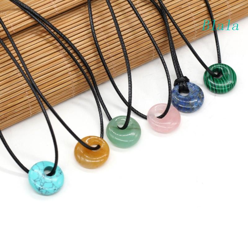 Vòng cổ Mặt Đá Chakra Tròn 18mm