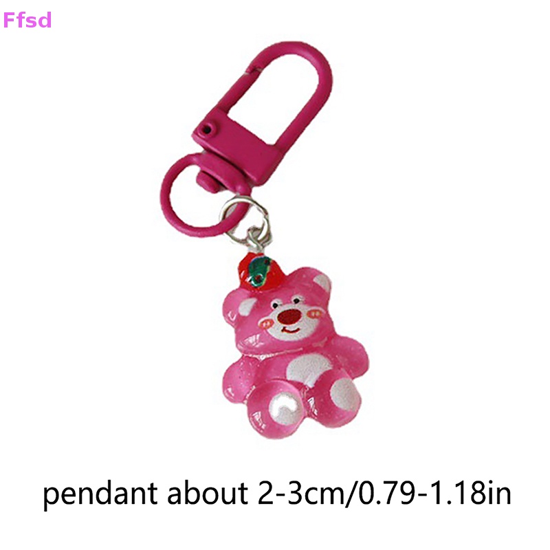 {Ffsd} Móc Khóa Xe Hơi / Túi Xách Hình Gấu / Dâu Tây Hoạt Hình Dễ Thương Cho Bé Gái