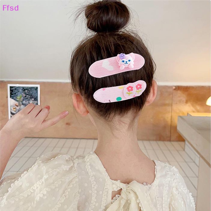 Bộ 4 Kẹp Tóc Hoạt Hình Xinh Xắn Cho Bé Gái