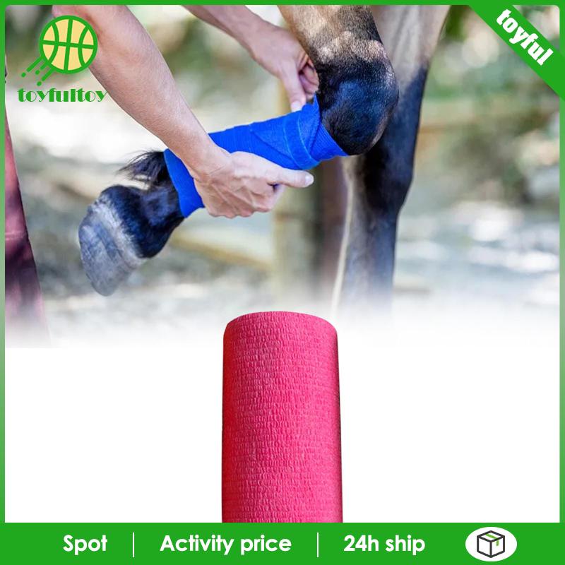 Cuộn Dây Vải Không Dệt Rộng 4 inch Tự Dính Co Giãn Dùng Quấn Mắt Cá Chân Thú Cưng