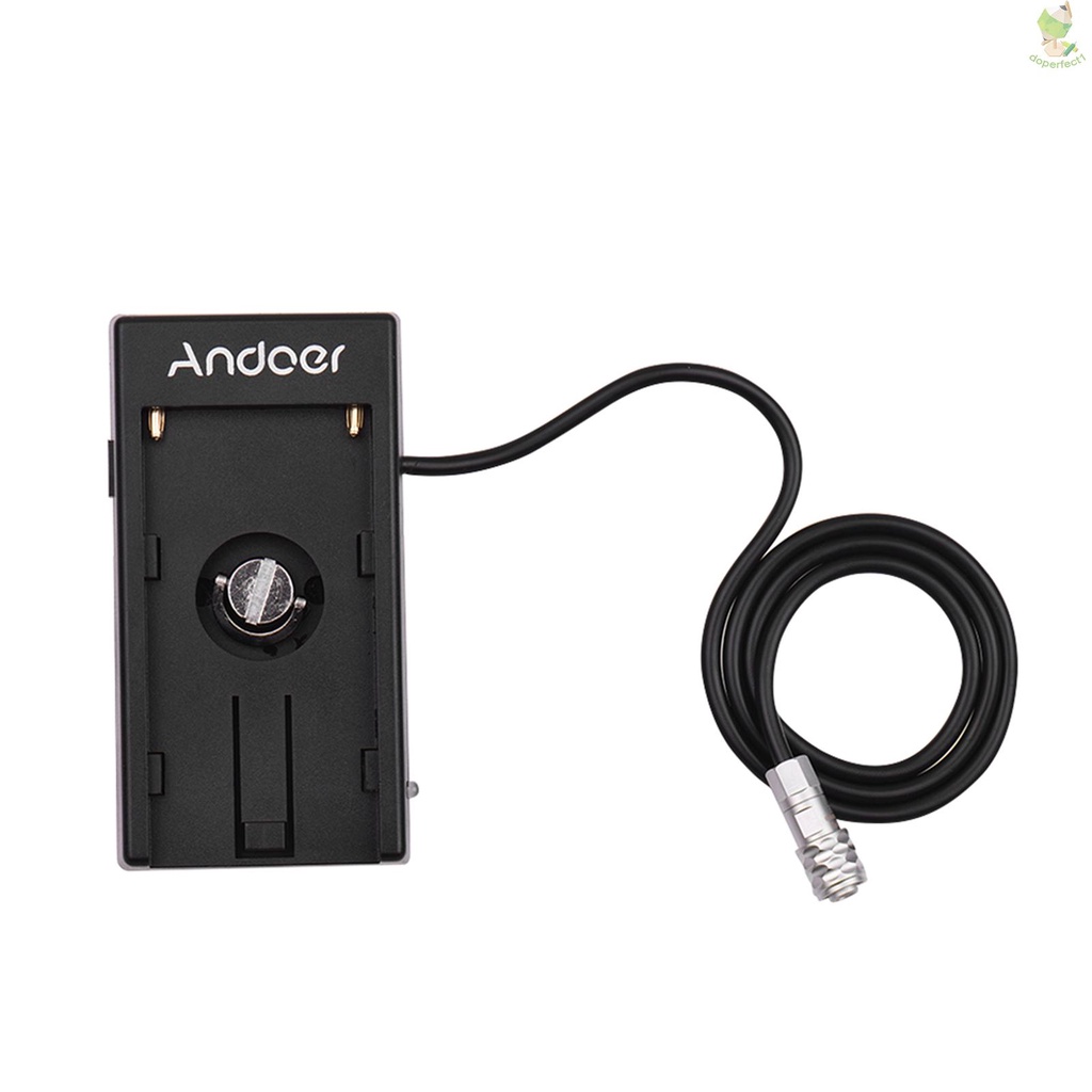 Andoer Camera DV Battery Power Supply Mount Plate Adapter for Blackmagic Cinema Pocket Camera BMPCC 4K for  NP-F970 F750   Came-6.5