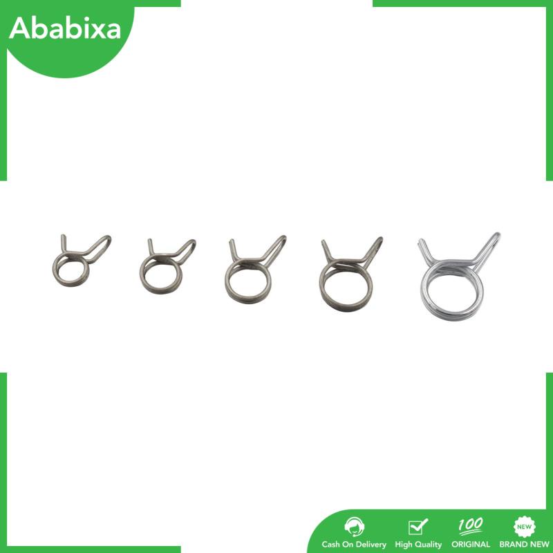 Set 150 Kẹp Dây Lò Xo Đôi 10 Kích Cỡ Bằng Thép Carbon 5-14mm Cho Ống Nước