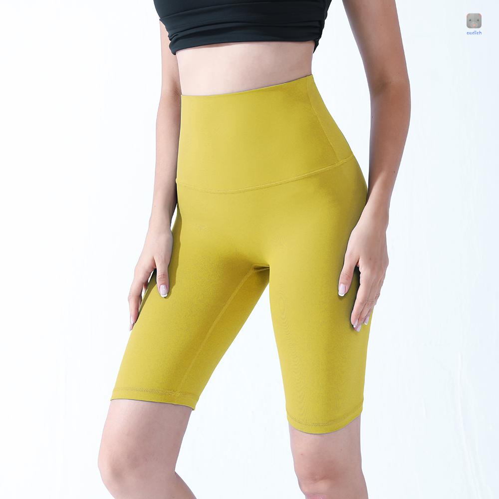 Quần Short Thể Thao Lưng Cao Co Giãn Khô Thoáng Nhanh Thời Trang Cho Nữ