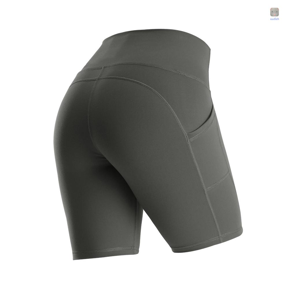 Quần Short Thể Thao Lưng Cao Chất Liệu Co Giãn Nhanh Khô Thời Trang Cho Nữ