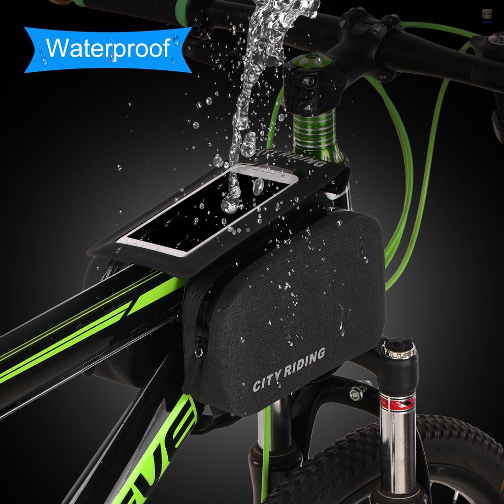Túi Đựng Điện Thoại Gắn Khung Trước Xe Đạp Chống Nước Mưa Tiện Dụng